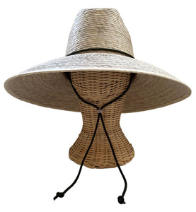 Hollyhock Sun Hat in Dark Olive Green Lanyard with Rose Quartz Toggle