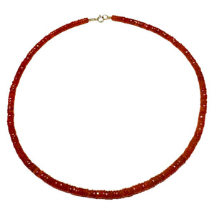 Carnelian Heishi Necklace