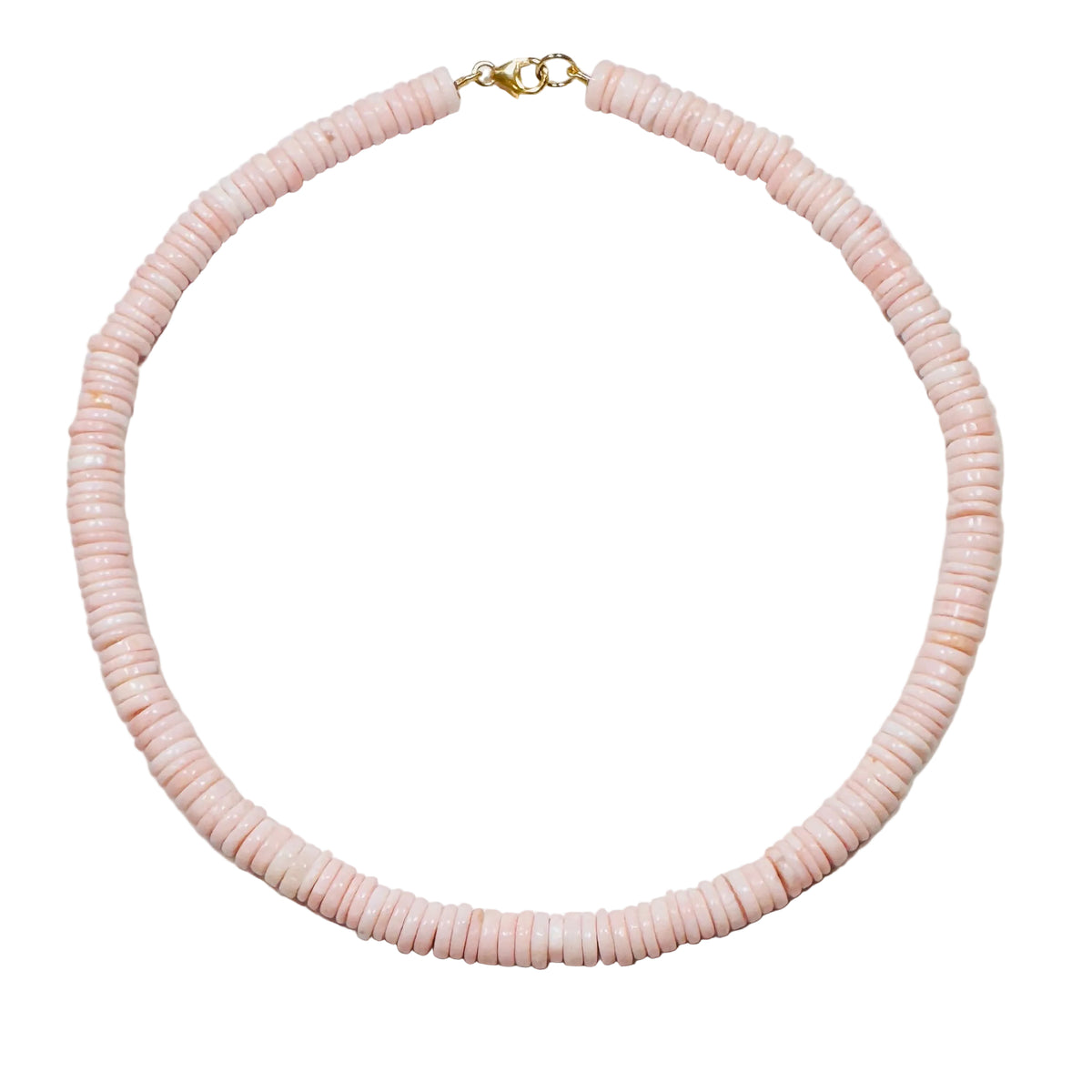 Pink Opal Heishi Cut Necklace