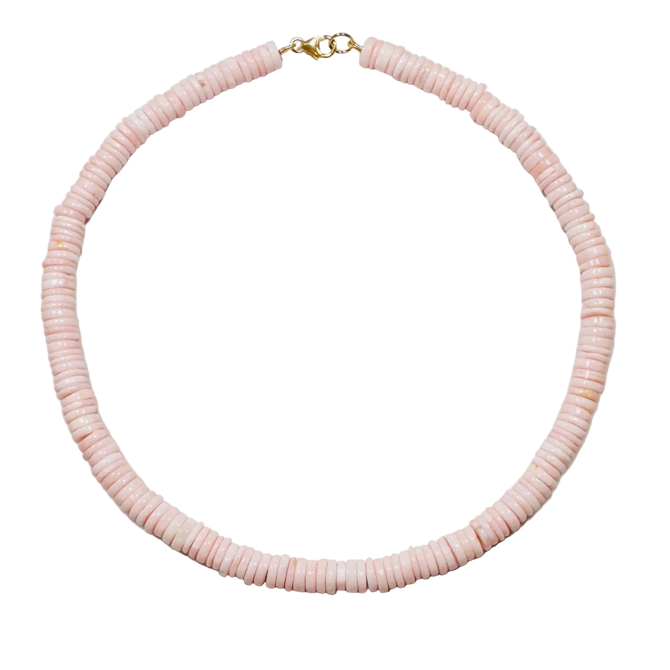 Pink Opal Heishi Cut Necklace