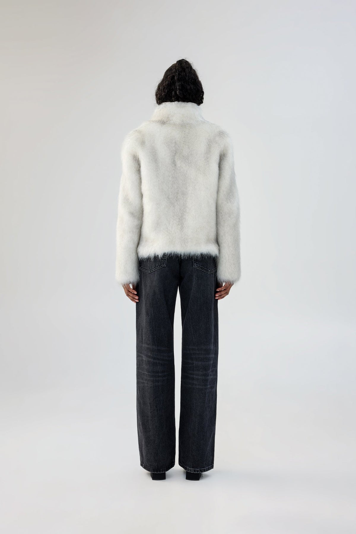 Fur Delish Jacket in Swiss White