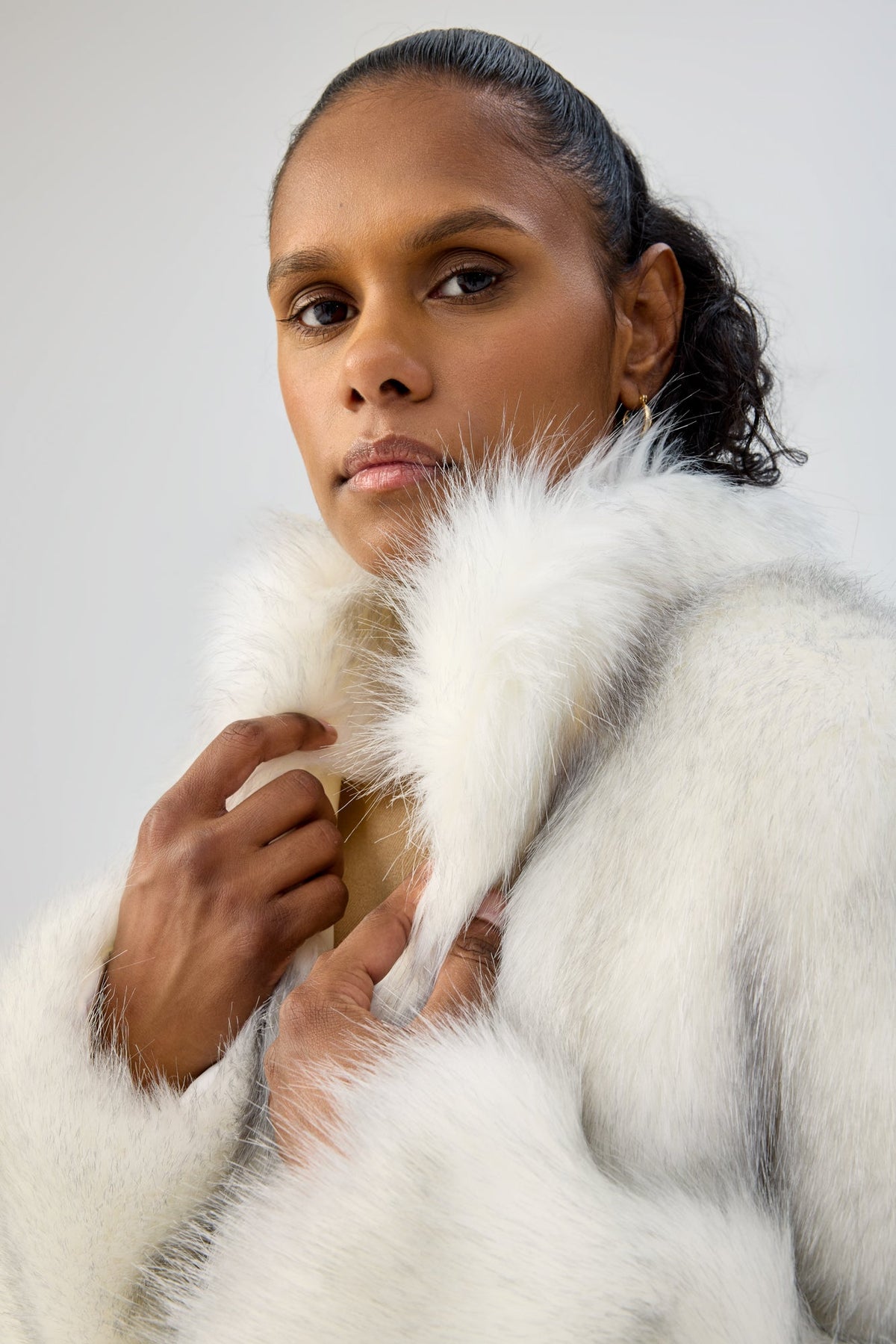 Fur Delish Jacket in Swiss White