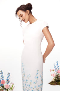 The Adrienne Gown in Blue & White