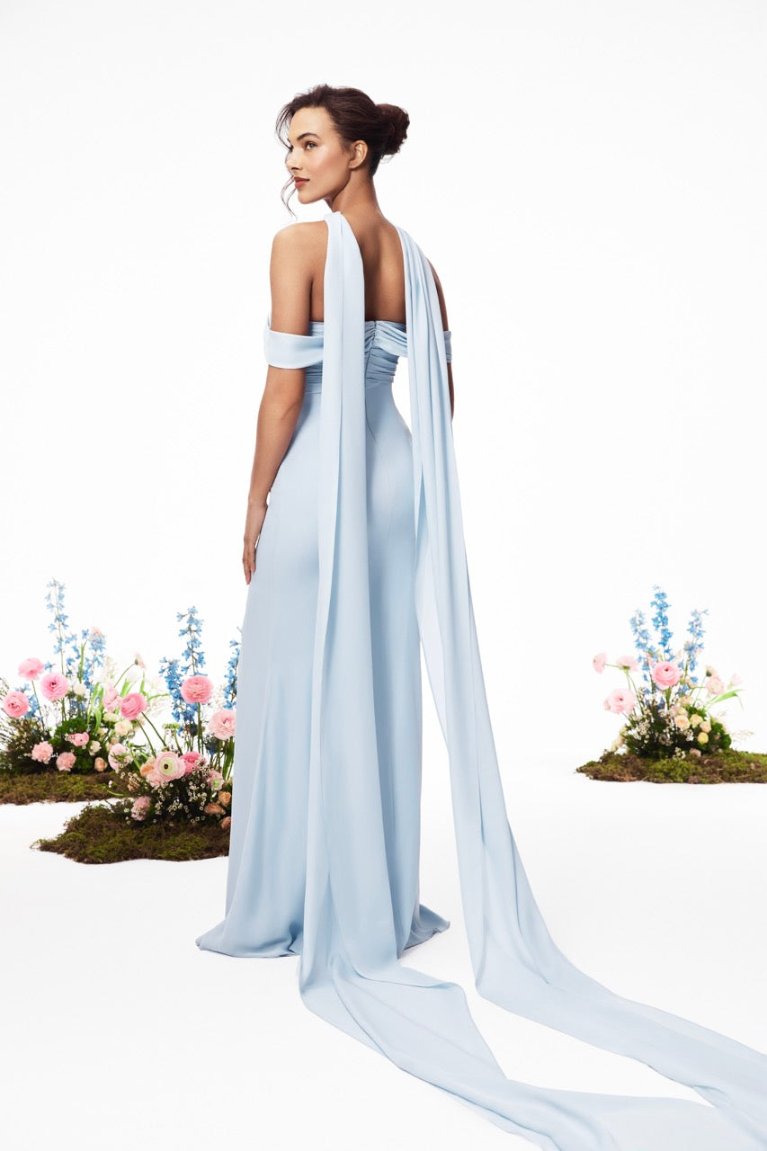 The Roth Gown in Pale Blue
