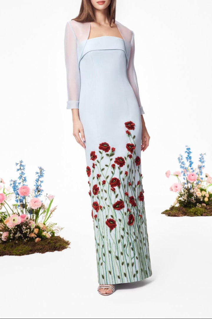 The Liza Bolero in Pale Blue