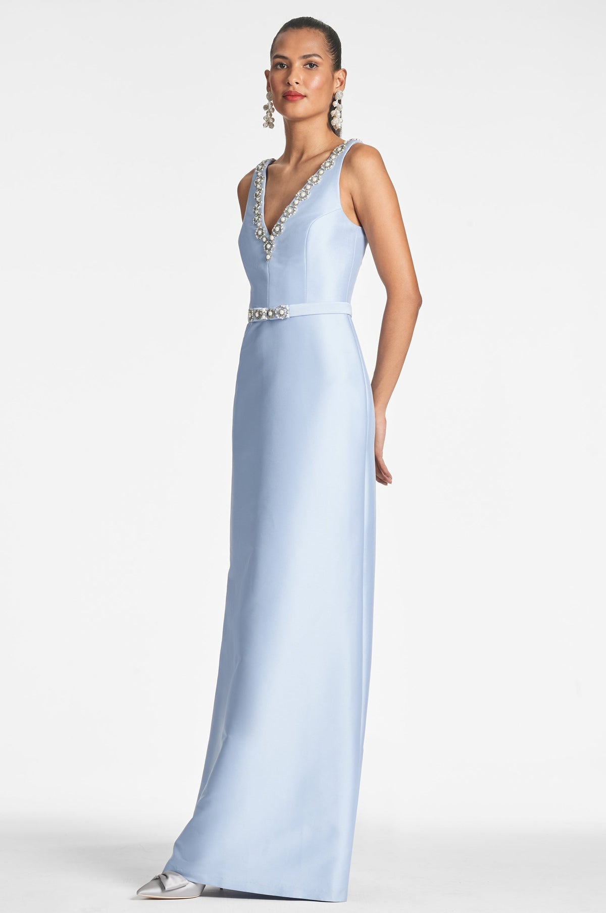 Garda Gown in Glacial Blue