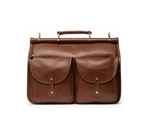 Garrison No. 147 | Vintage Chestnut Leather Briefcase | Ghurka