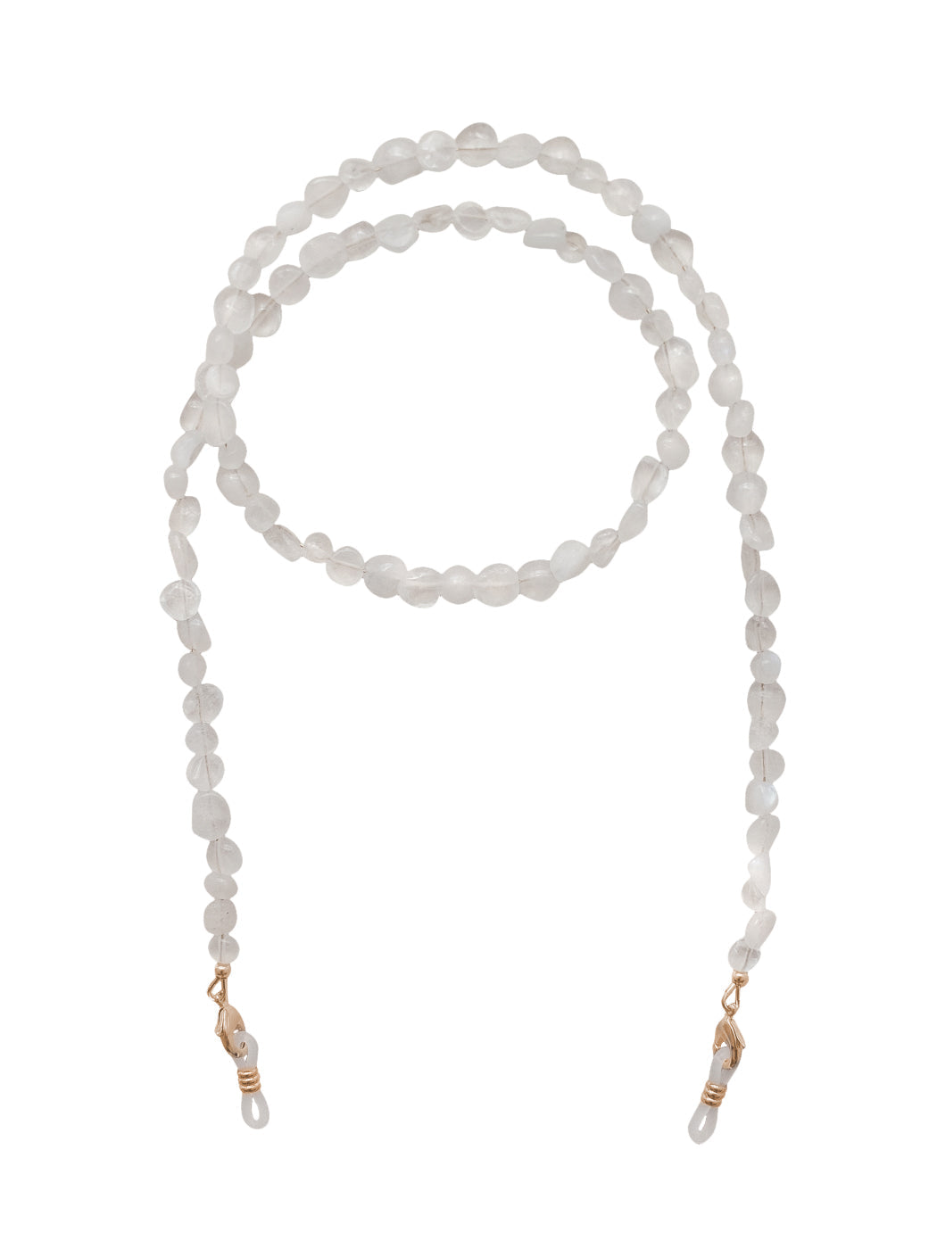 Gemstone Sunglass Chain in White