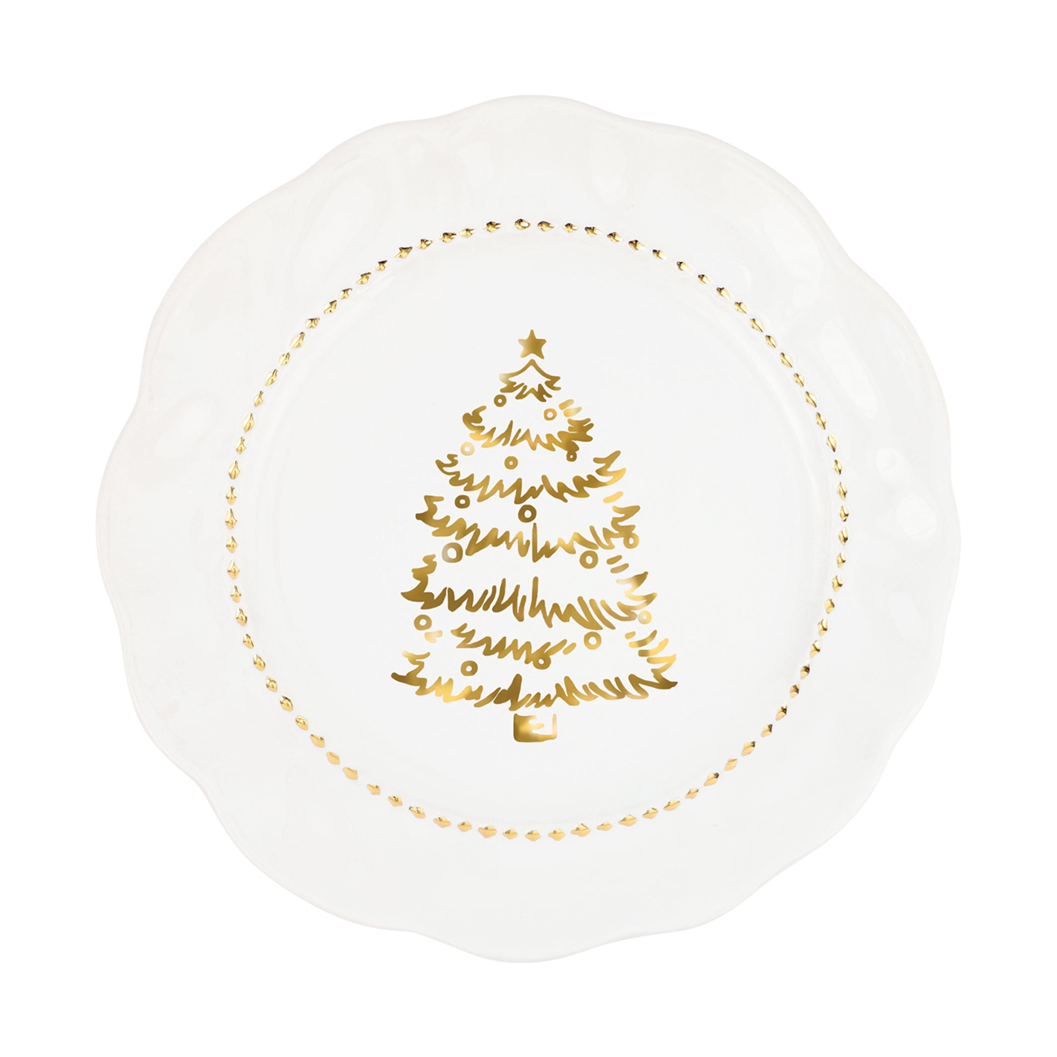 Giorno di Festa Dinner Plate in White