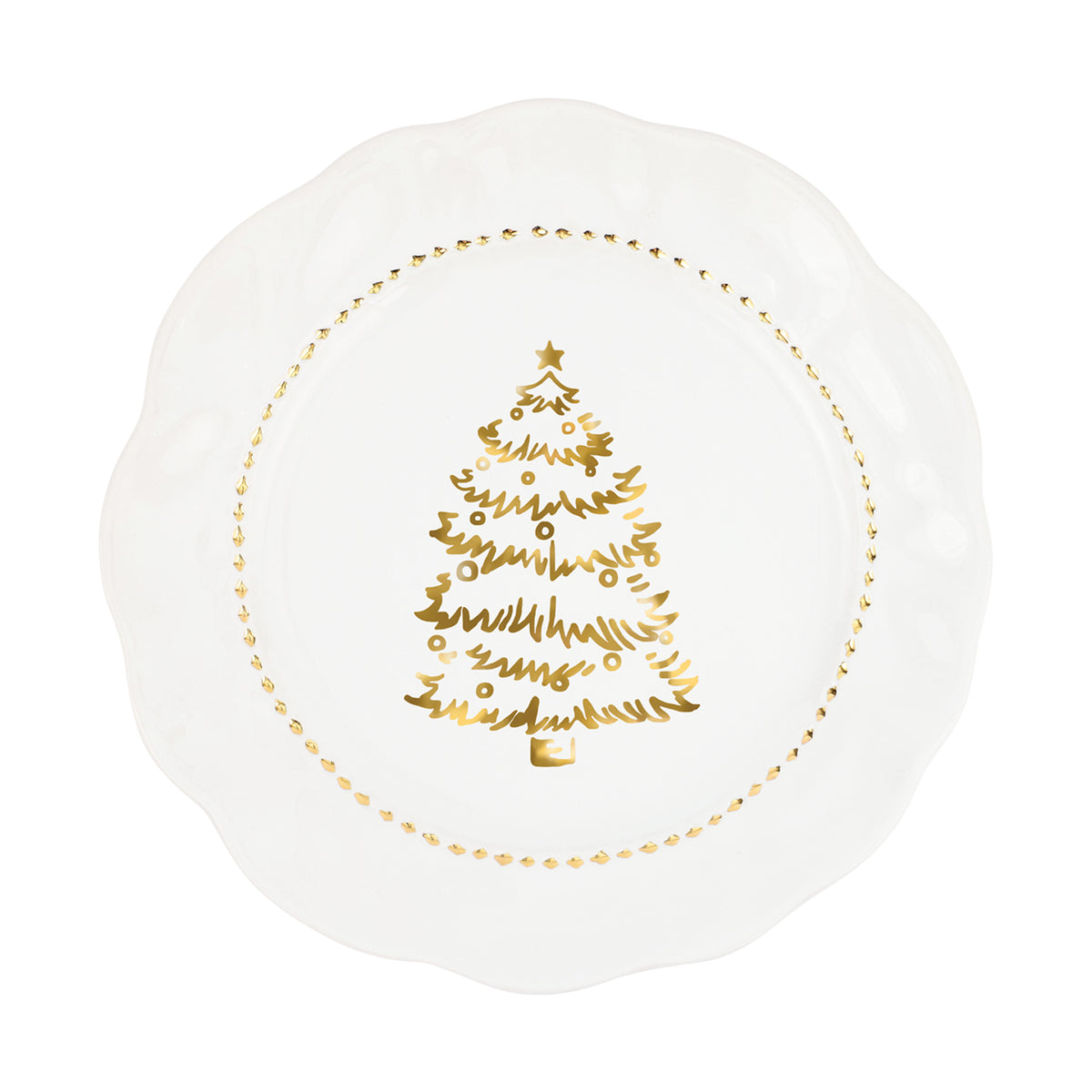 Giorno di Festa Dinner Plate in White