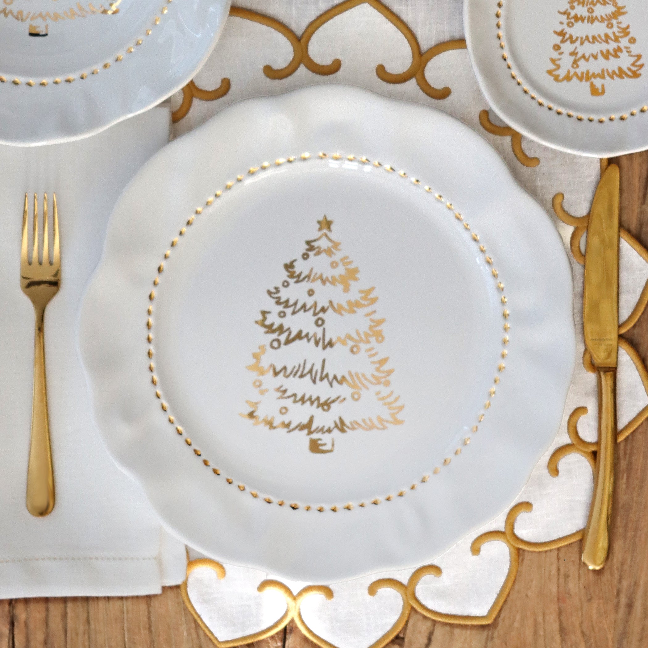 Giorno di Festa Dinner Plate in White