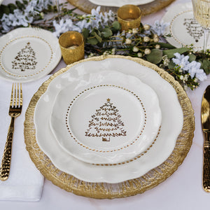 Giorno di Festa Dinner Plate in White