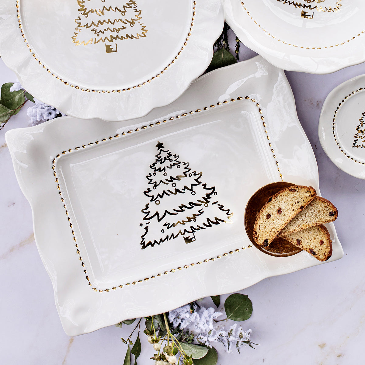 Giorno di Festa Rectangular Platter in White