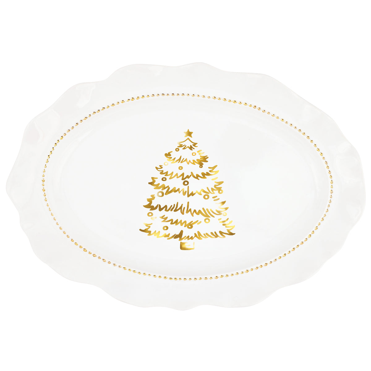 Giorno di Festa Oval Platter in White
