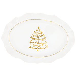 Giorno di Festa Oval Platter in White