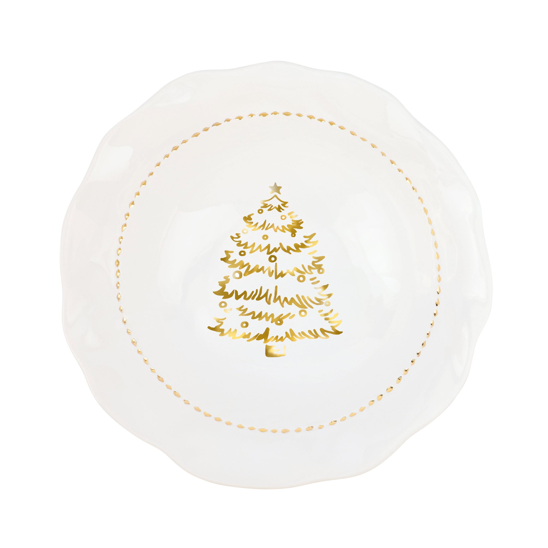 Giorno di Festa Medium Serving Bowl in White