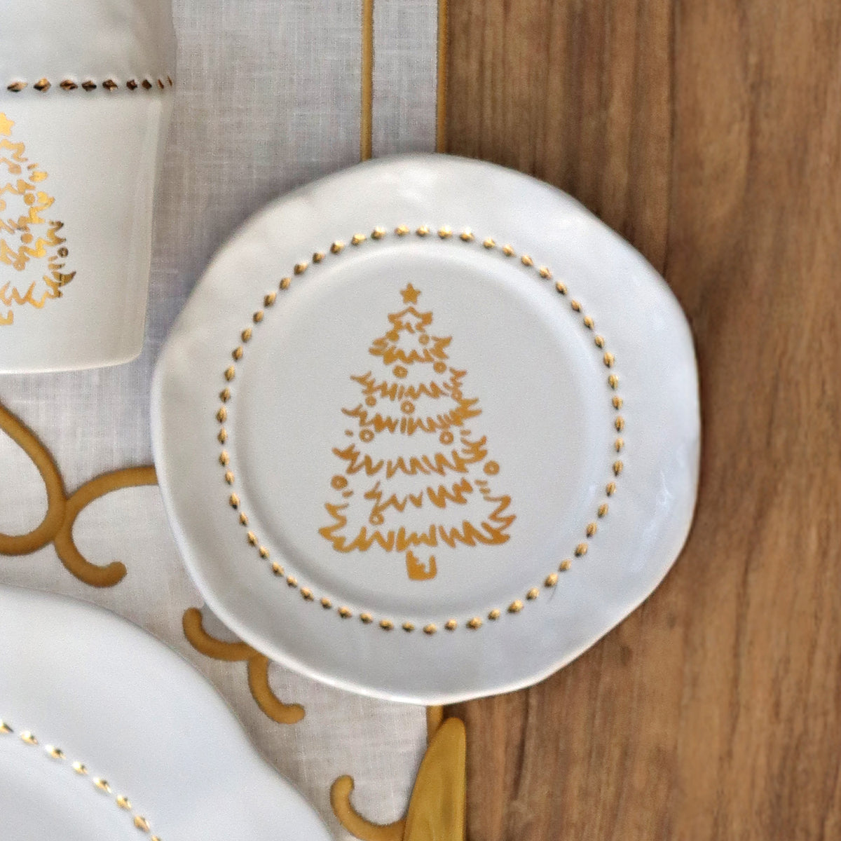 Giorno di Festa Canape Plate in White