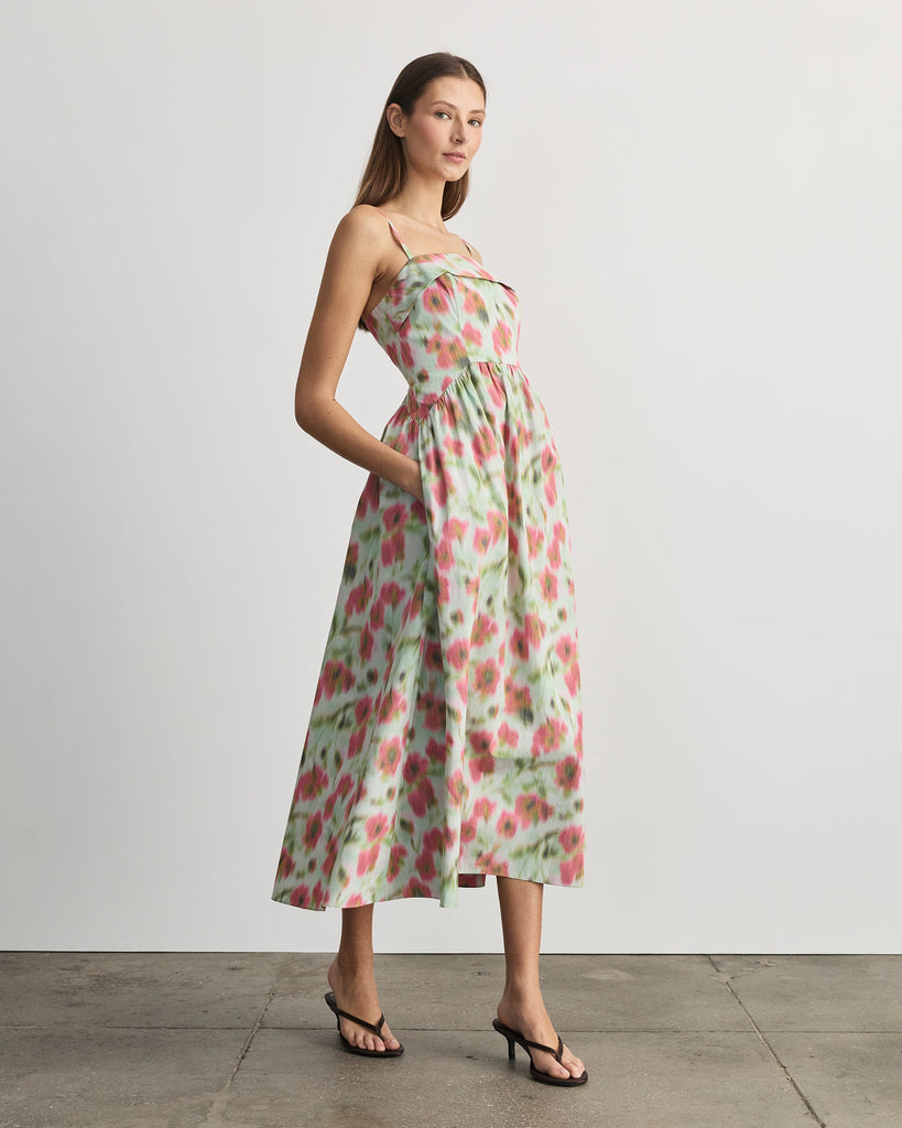 Gigi Dress in Pistachio Multi