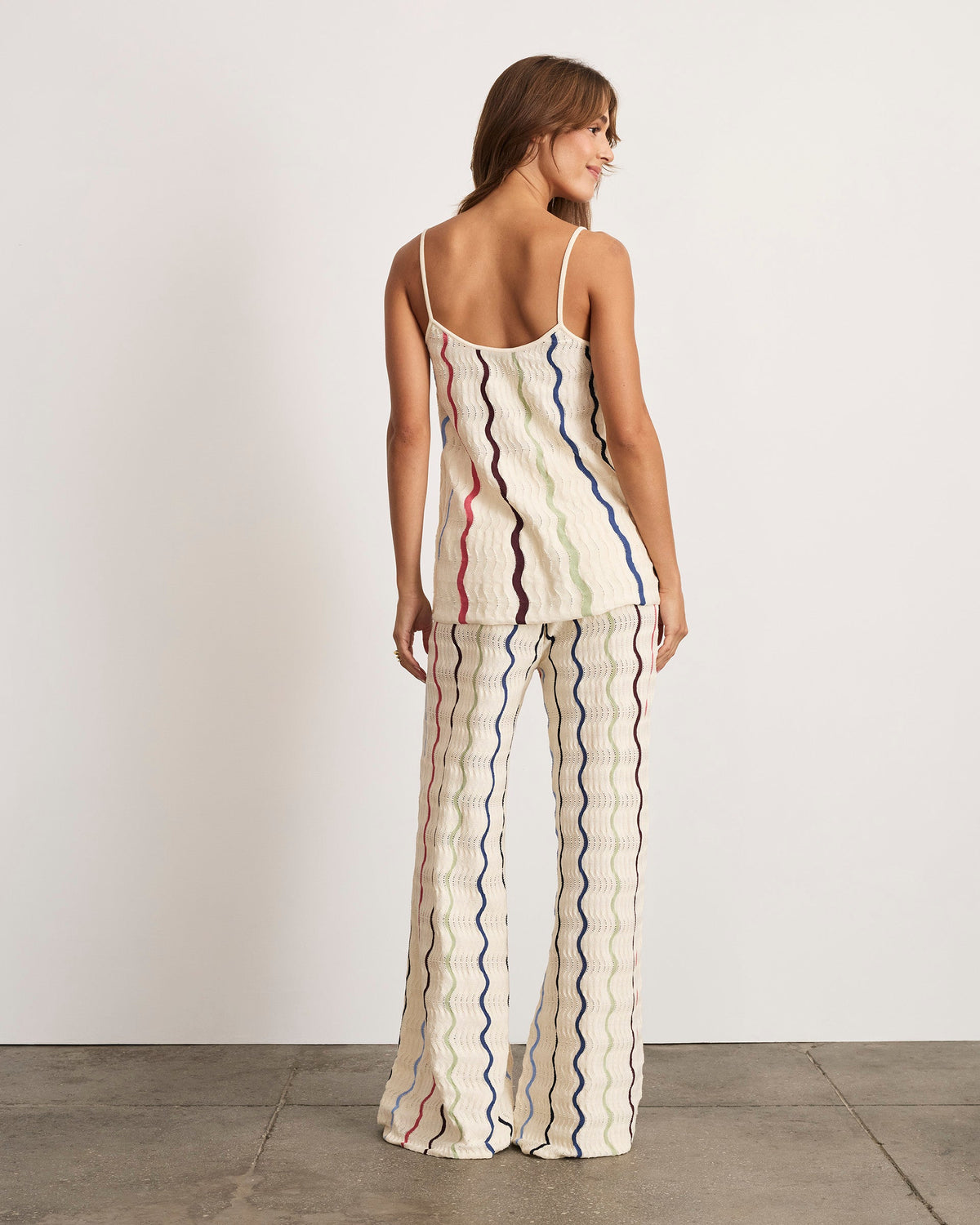 Gigi Knit Tank in Cream Multi