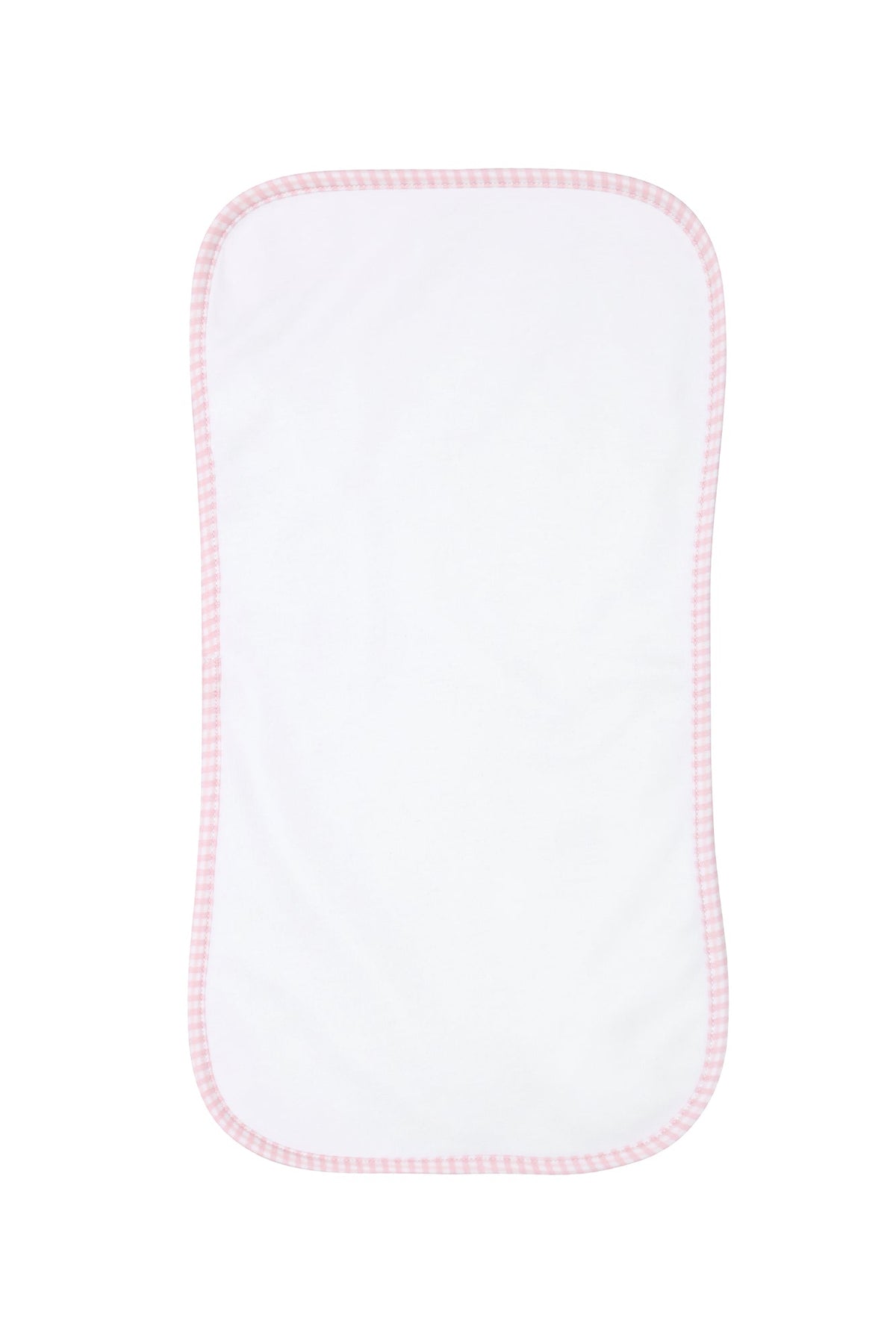 Pink Gingham Burp Cloth