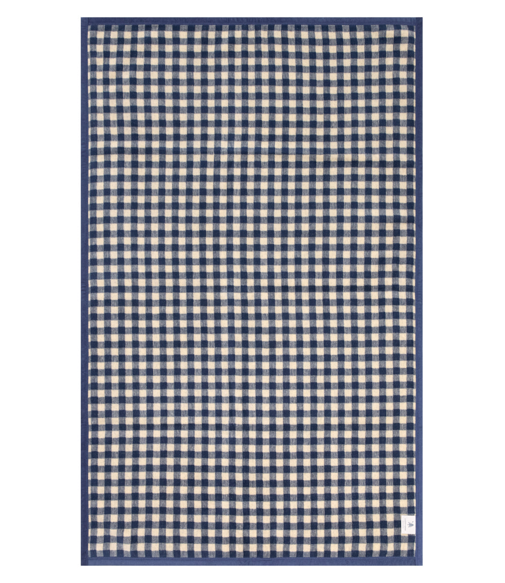 Gingham Navy Midi Blanket