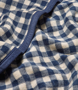 Gingham Navy Midi Blanket
