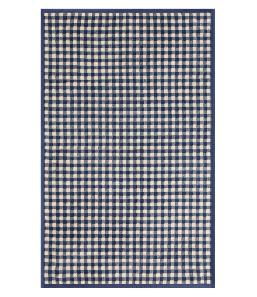 Gingham Navy Midi Blanket