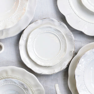 Giorno Salad Plate in White