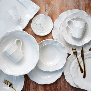 Giorno Rectangular Platter in White