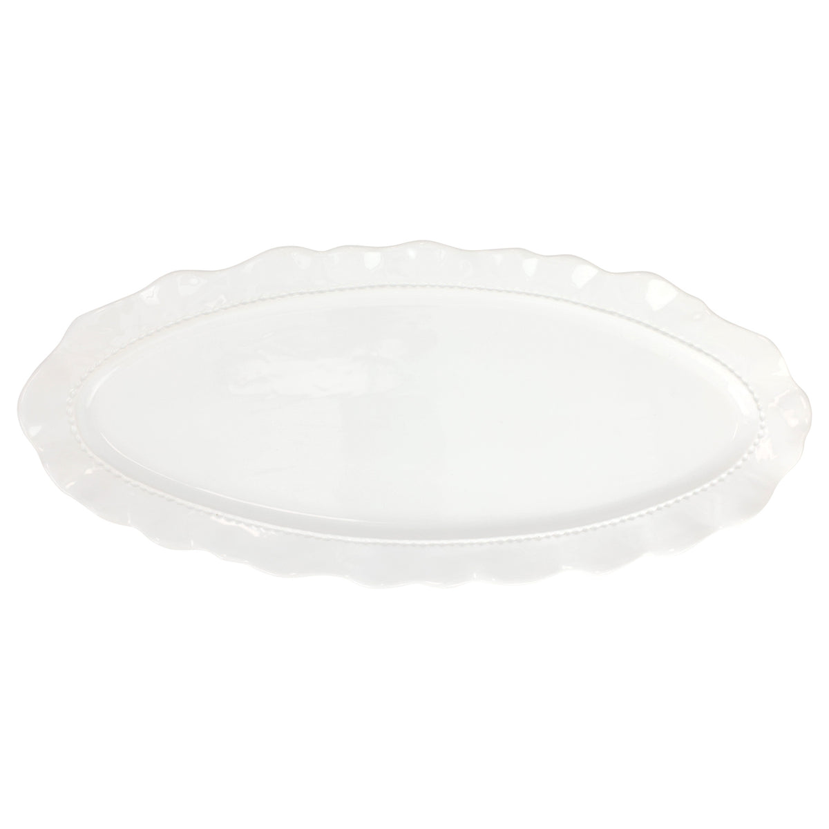 Giorno White Long Narrow Oval Platter