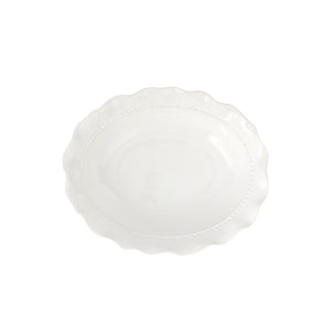 Giorno White Small Oval Bowl