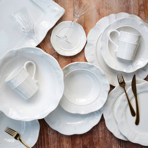 Giorno Medium Serving Bowl in White