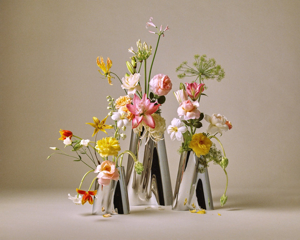 Lituus Floor Vase Stainless Steel