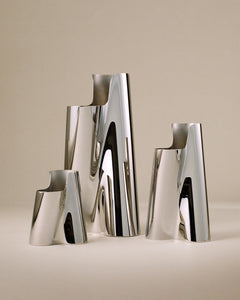 Lituus Floor Vase Stainless Steel