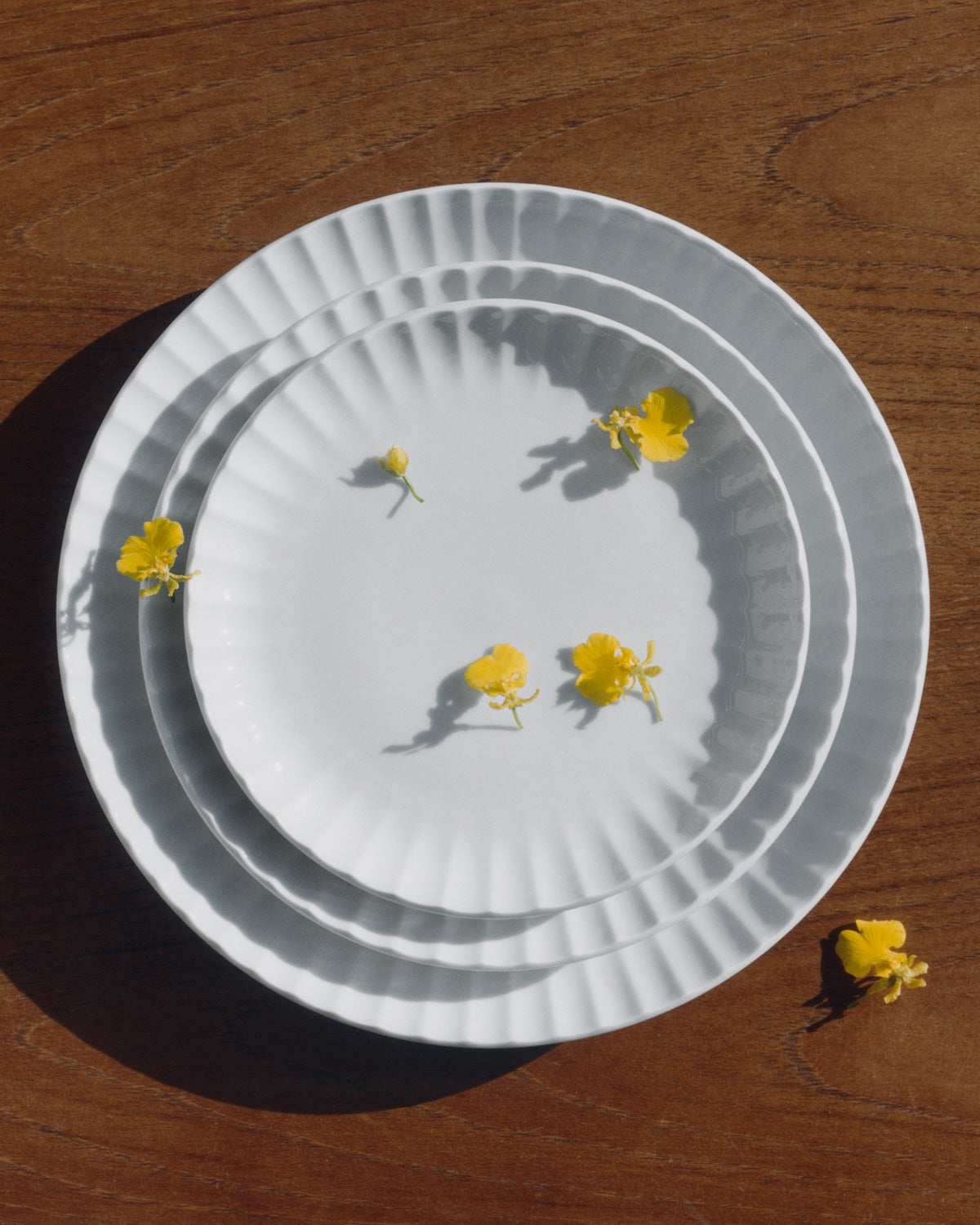 Bernadotte Soft Groove Lunch Plate in Porcelain, 9"