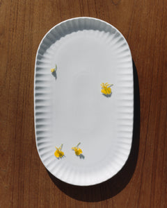 Bernadotte Soft Groove Serving Dish in Porcelain