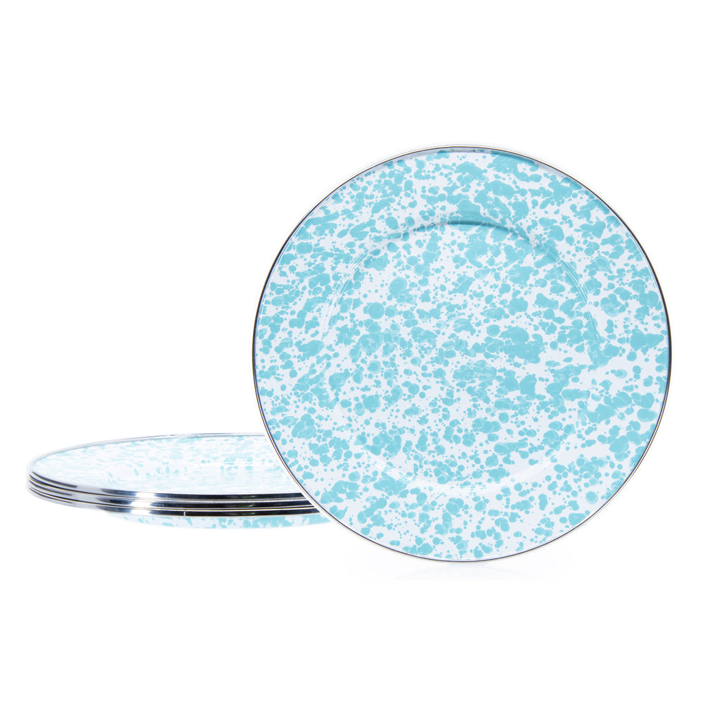 Dinner Plates in Sea Glass, Set of 4