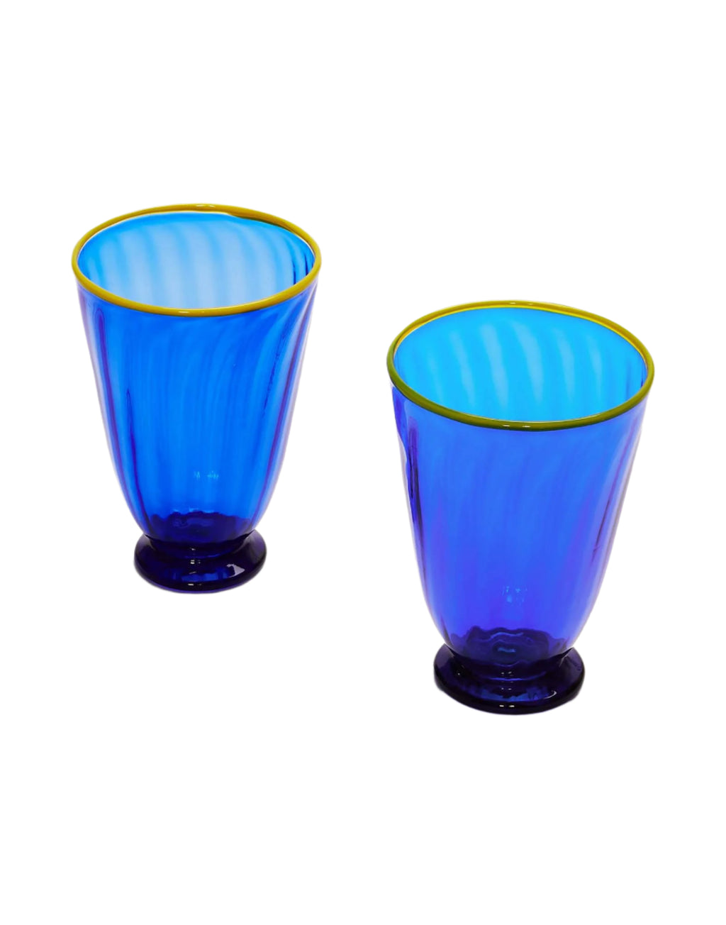 Rainbow Glasses in Tinta Unita Blue, Set of 2