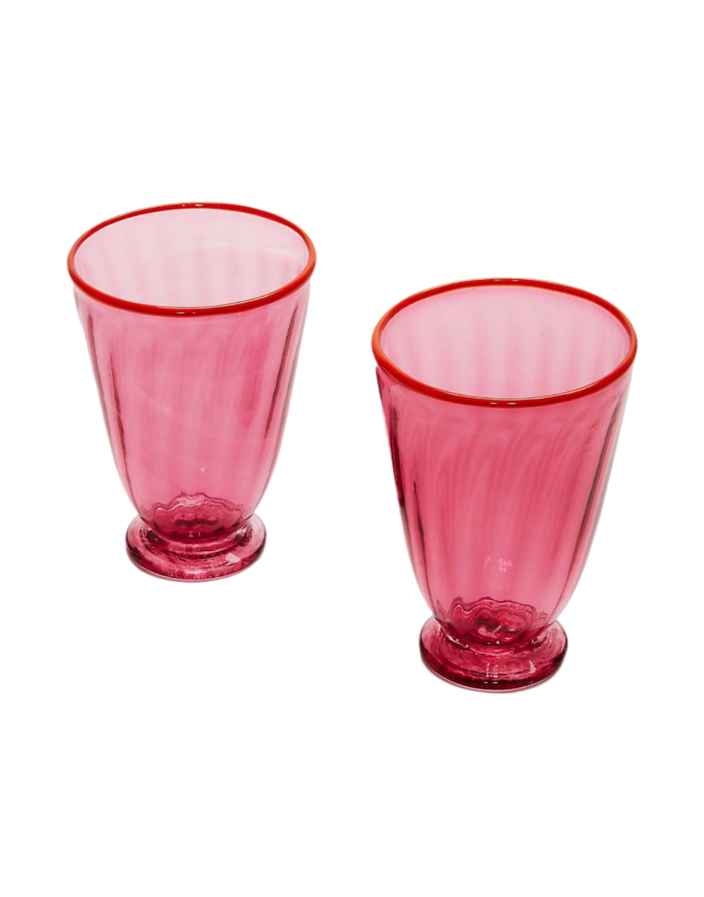 Rainbow Glasses in Fuchsia, Set of 2