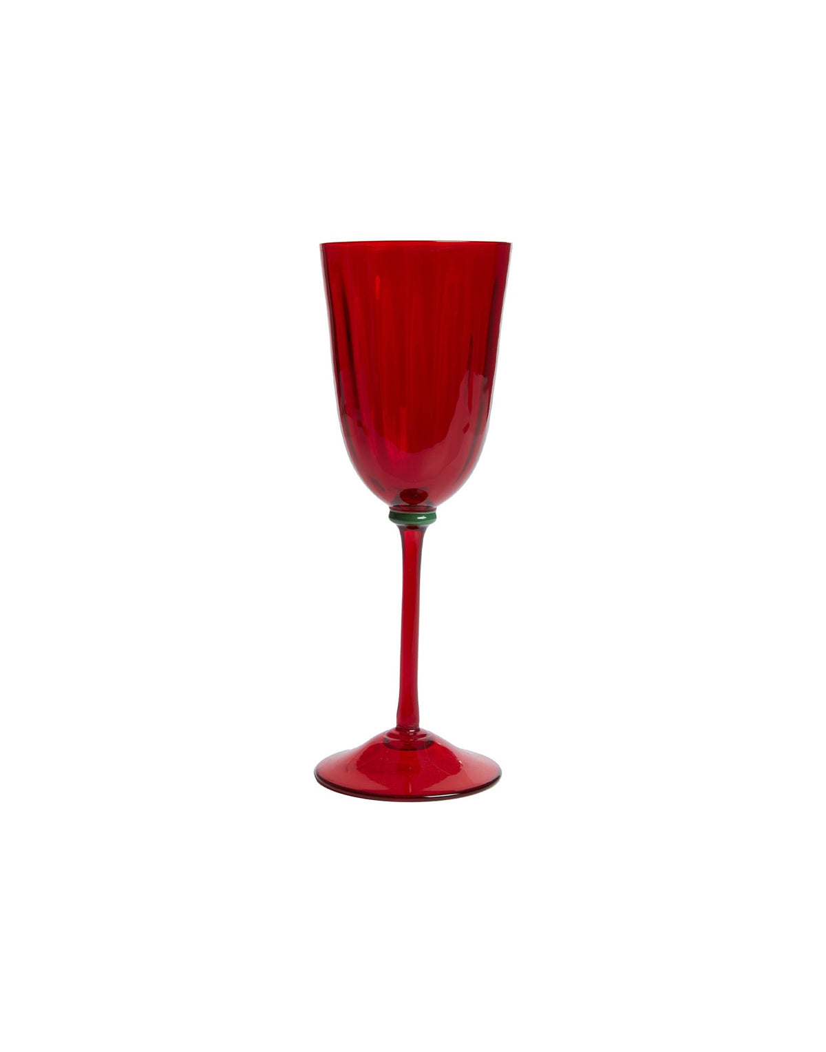 Wine Rainbow Glasses in Red, Set of 2