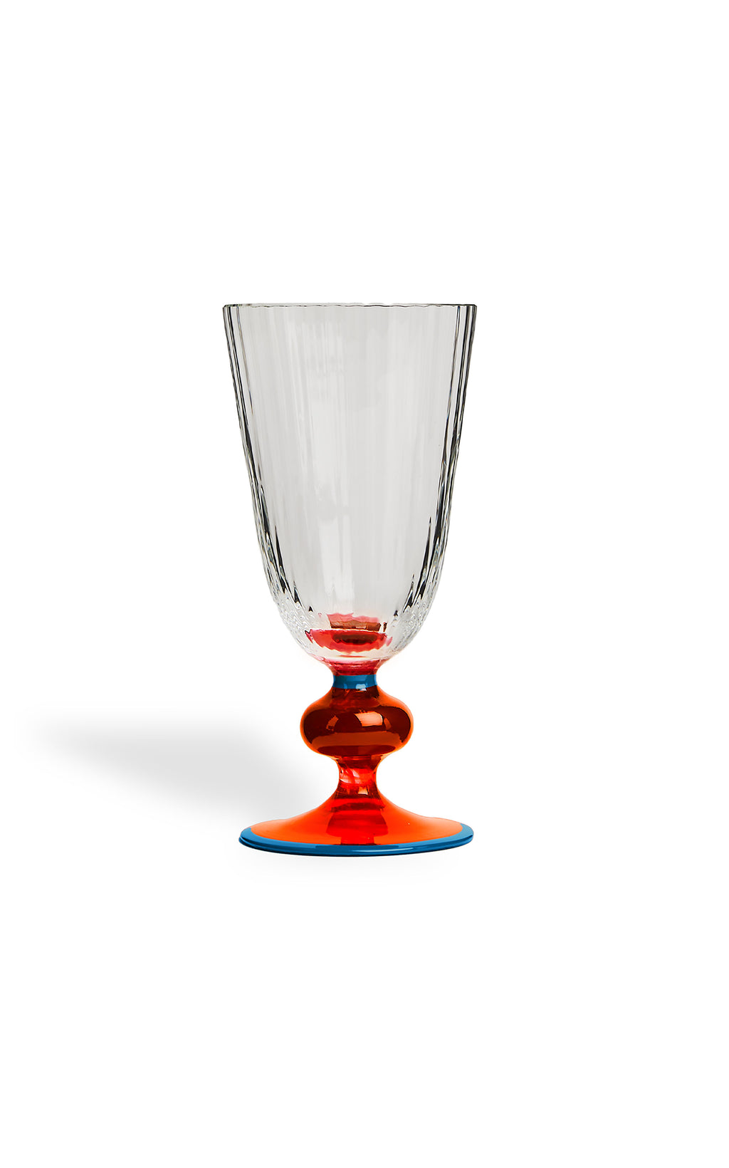 Perfetto Wine Glasses in Mix Multicolor, Set of 8