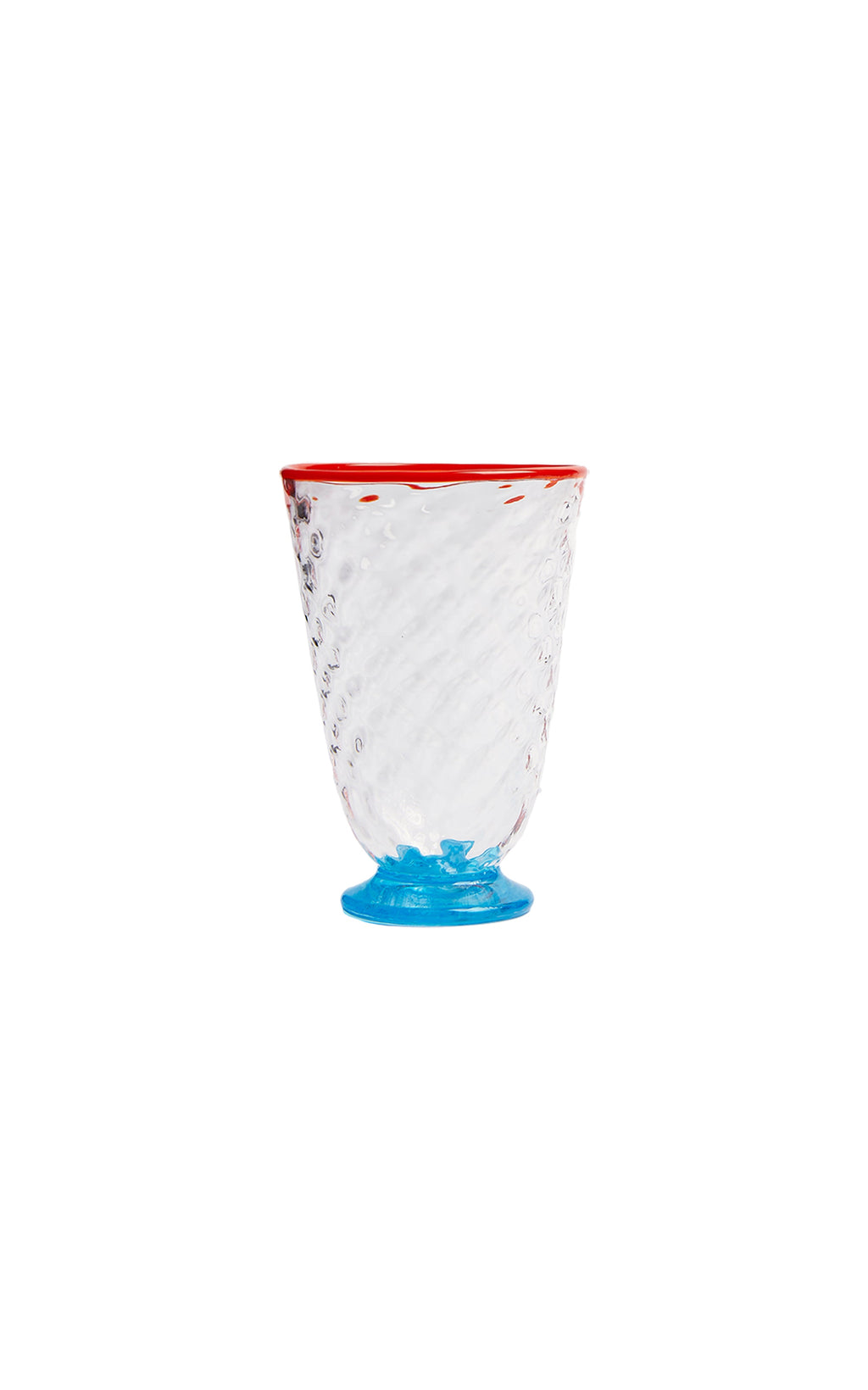 Quilted Glasses in Quilted Multicolor, Set of 4