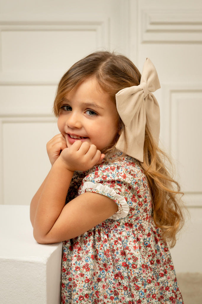 Gabriela Dress in Scarlet Garden