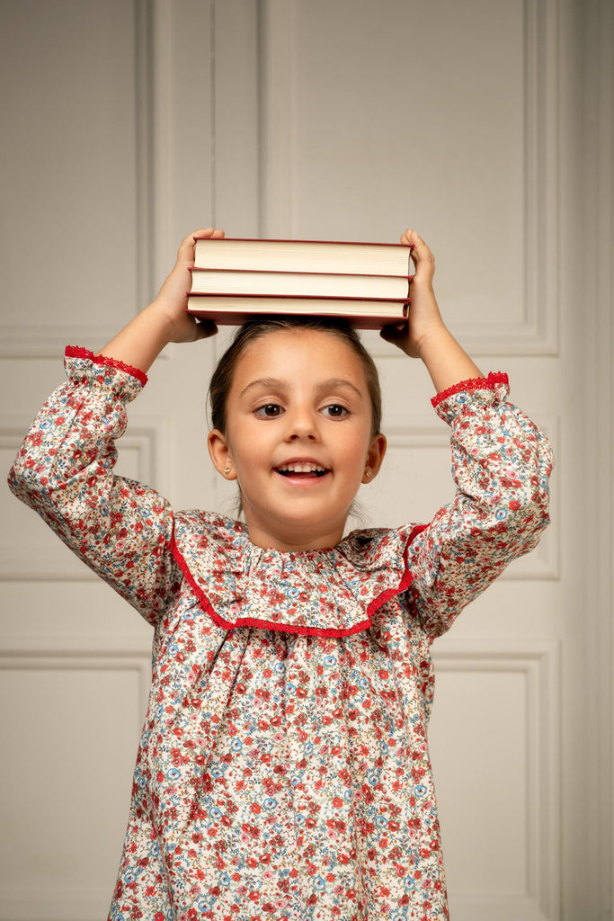 Fabiola Dress in Scarlet Garden