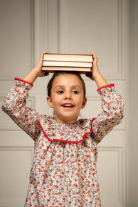 Fabiola Dress in Scarlet Garden