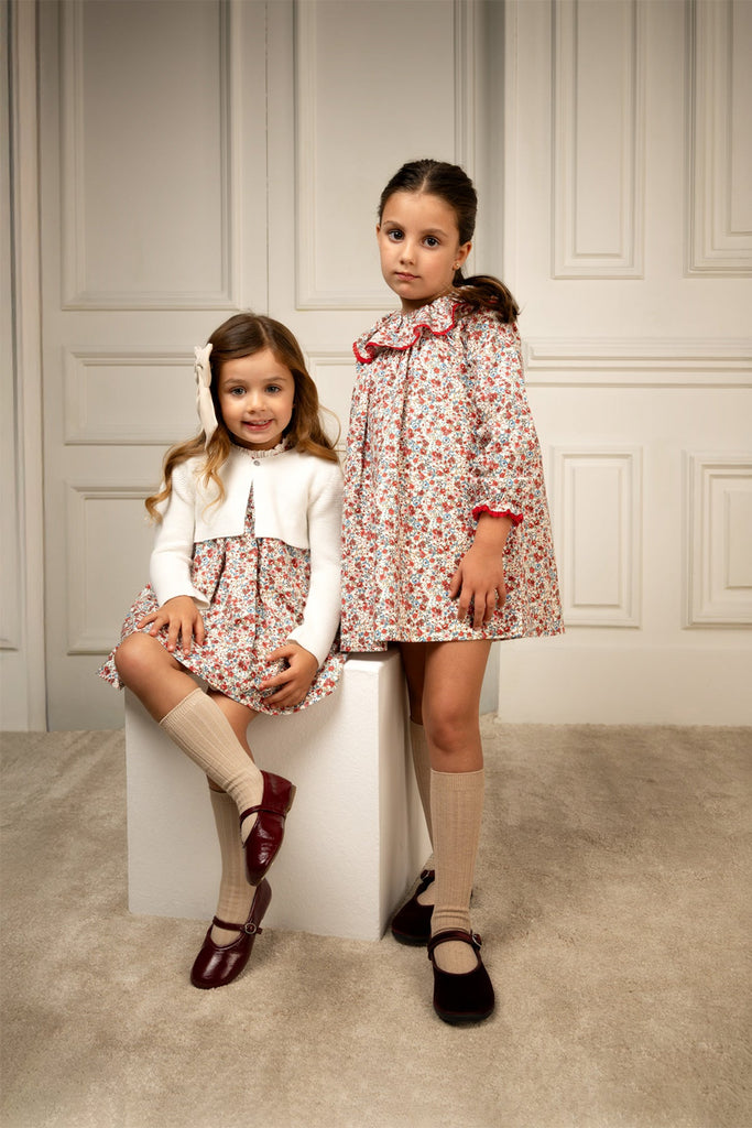 Fabiola Dress in Scarlet Garden