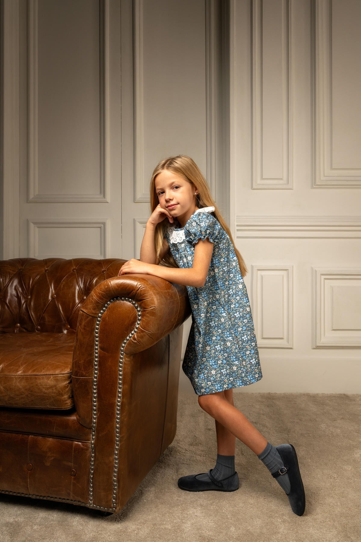 Beatrice Dress in Twilight Bloom