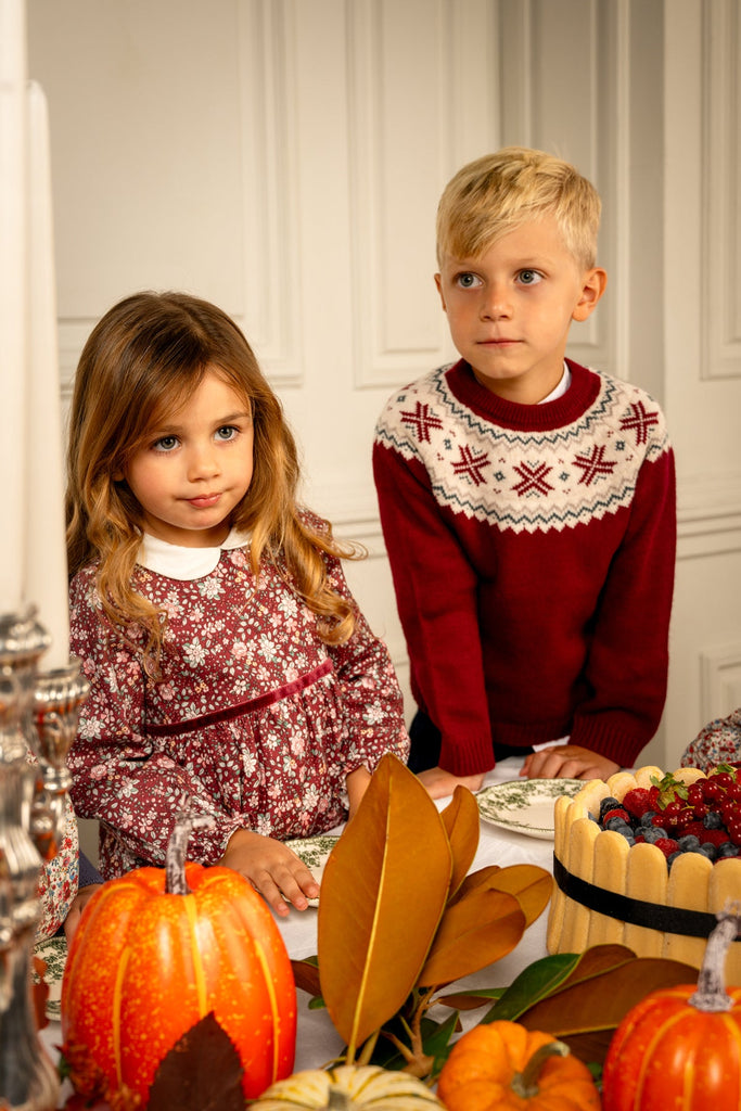 Ruby Dress in Ruby Garland