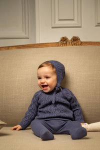 Noa Baby Set in Deep Navy