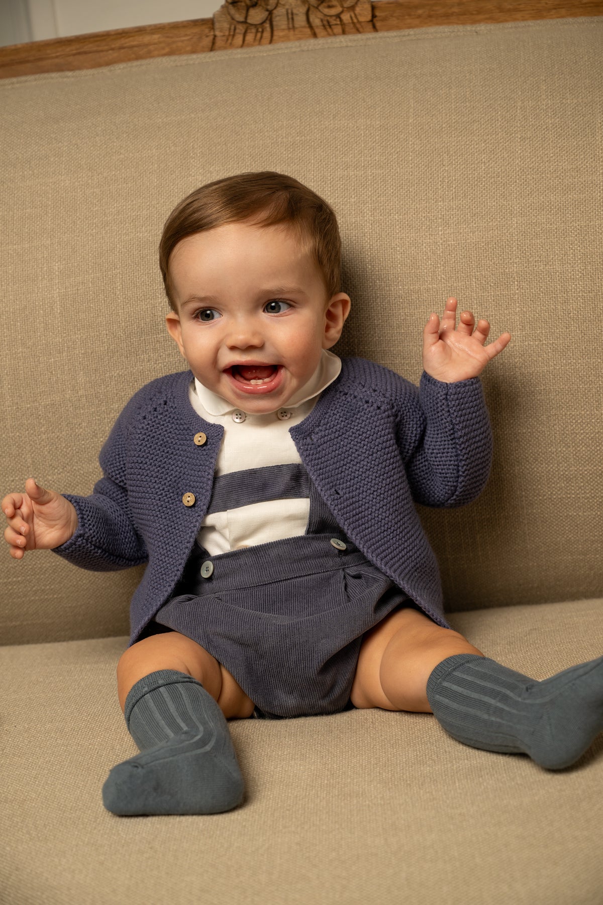 Jules Cardigan in Deep Navy